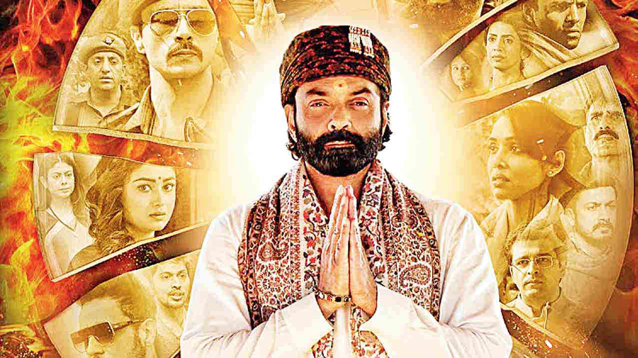 Bobby Deol in a poster of the web series 'Aashram'